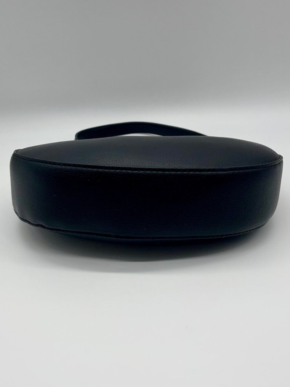 Like Dreams Black Vegan Leather Half Moon Shoulder Bag - Picture 5 of 11